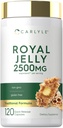 Carlyle Royal Jelly Capsule ← 2500mg Silencio 120 Cuenta ← Non-GMO y Fórmula Libre Gluten