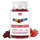 VITA GLOBE B Complejo Gummy Vitaminas – Sabor de Fresa con Vitamina C, Niacina, B6, B12 &amp; Biotin ← Suplemento diario para la energía, metabolismo " Apoyo cognitivo TEN 60 Gummies (Pack of 1)