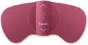 Beurer EM50 TENS Unit and Heating Pad - Portable Period Cramps Pain Relief, Rechargeable, Auto Shut-Off, 15 TENS Levels, Fast Heating, for Drug-Free Menstrual or Lower Back Pain Relief