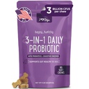 iHeartDogs 3-in-1 Probiotic for Dogs with Pumpkin for Improved Digestion & Gut Health - Dog Probiotics and Digestive Enzymes, 90 Count