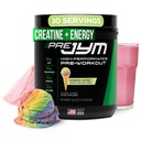 JYM Supplement Science Pre JYM Rainbow Sherbet Pre Workout Powder for Men & Women, BCAAs, Nootropics, Creatine HCI, Citrulline, Beta-Alanine, Betaine, Taurine, Huperzine, 30 Servings