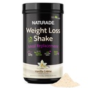 Naturade Weight Loss Shake Meal Replacement, 18 Servings - 25g Proteína de base vegetal, CLA, fibra &amp; 18 Vitaminas y Minerales Diseñados para Curb Cravings and Boost Daily Nutrition - Vanilla Creme