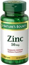 Nature's Bounty Zinc, Immune Support, 50 mg, Caplets, 100 Ct (Pack of 2)