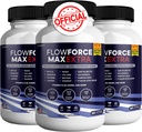 Flow Force Max Suplementos de próstata extra para hombres cápsulas, suplementos de salud - máxima fuerza, todo natural para soportar la función normal y saludable (300 cápsulas) (5 paquete)