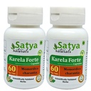 Bitter Melon Forte Capsule 500 mg. 60 Veg. Capsule peru Karela (Momordica Charantia) Extracto Cápsulas para Hombres y Mujeres Silencio Ayurvedic Herbal Suplemento/Remedios  10:1 Forte (2 Botellas de 60 cápsulas)