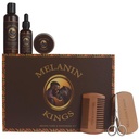 Melanin Kings Beard Grooming Kit for Men - Formulas With Ancient African Natural Ingredients | Beard Wash, Oil, Balm, Brush, Comb, Trimming Scissors