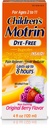 Motrin Children's Oral Suspension Dye-Free, Ibuprofen, Fever Reducer, Berry, 4 Fl.Oz
