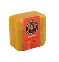 TAME THE WILD Orange Walnut Beard Soap Bar - 5 oz Exfoliating Beard Wash and Face Scrub - Shea Butter and Coconut Oil Cleanser - Hydrating Grooming Soap - Father's Day Gifts