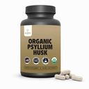 Organic Psyllium Husk Capsules 750 mg, Natural Fiber Supplement for Gut Health* - Alternative to Psyllium Husk Powder, Zealthy Life, 250 Capsules