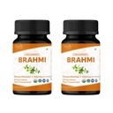 Brahmi 120 Tablets – USDA Organic Bacopa Monnieri Supplement – Supports Focus, Calm &amp; Memory – Herbal Nootropic* - Pack of 2