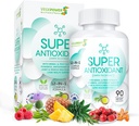 Extracto de té verde con pepita, cardo de leche - suplemento antioxidante &amp; inmunológico, potente extracto de hierbas - soporte de cuidado de la piel, sin gluten, no GMO - 90 cápsulas veganas