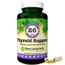 Soporte de tiroides para perros - Suplemento herbal natural para ayudar a mantener la función tiroidea saludable, respiración " Peso - 90 cápsulas