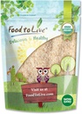 Comida para vivir - Orgánica de cáscaras de Psyllium, 8 onzas - No GMO Flakes, Vegan, Kosher, Keto Friendly, Raw, Desweetened, Unflavored, Bulk, Great for Baking