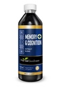 Herbal Goodness Memoria y Cognition Liquid Extract 12oz - Apoya la Claridad Mental, Energía &amp; Función Inmunitaria - Suplemento Natural Orgánico con Ginkgo, Sage &amp; Lion’s Mane - 23 Servimientos