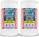 Yerba Prima Prebiotic Colon Care Formula, 20 oz Powder (Pack of 2) with FOS - Natural Psyllium Fiber, Magnesium, Selenium - Non-GMO, Gluten Free, Vegan Daily Supplement - for Men & Women