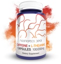 Nootropics Depot Caffeine L-Theanine Capsules Silencio 180 Pills Silencio Contiene 100 mg de Caffeine y 200 mg de L-Theanine ← Brain Booster Silencio Energy Supplement Silencio Incrementar el foco mental + la alerta