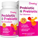 Vaginal Probiotics, 70 Billion CFU Probiotics for Women, 13-in-1 Womens Probiotic & Organic Prebiotics for Vaginal, Urinary, pH Balance, Immune, Gut & Digestive, Bloating Health - 2 Months Supply