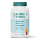 SmartyPants Prenatal Vitamins for Women, Multivitamin Gummies: Omega 3 Fish Oil (EPA/DHA), Biotin, Methylfolate, Vitamin D3, C, Vitamin B12, B6, A, K & Zinc, Inositol, 120 Count (30 Day Supply)