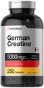 Horbaach German Creatine Monohydrate | 5000mg | 250 Powder Capsules