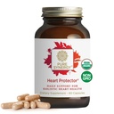 PURE SYNERGY Heart Protector ← Orgánica Holistic Heart Supplement with Organic Hawthorn Berry, Resveratrol, y Nattokinase  durable for Blood and Vascular Support (60 Capsules)