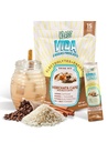 Hydration + Energy Electrolyte Drink Mix – Coffee Horchata Agua Fresca Flavor ¦ Powder libre de azúcar con cafeína, L-Theanine, Coconut Water & Minerals TEN 15 Single-Serve Stick Packs