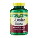 L-Lysine 1000mg Tablets – Aminoácidos esenciales para soporte inmunitario, formación de colágeno y salud de la piel – Suplemento de Lysine de alta potencia, 100 Cuenta, libre de gluten (Pack de 1)