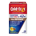 Cold-Eeze Plus Defense Natural Manuka Honey Lemon Zinc Lozenges, Homeopathic Cold Remedy, Shortens Common Cold Symptoms, Promotes Immune Health, Sambucus Nigra, Echinacea y Rose HIPS, 25 Ct.