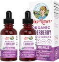 Elderberry Syrup | USDA Organic Elderberry | Sugar Free Adults & Kids Immune Support Supplement for Ages 1+ | Clean Label Project Verified, Vegan, Non-GMO, Gluten Free | 1 Fl Oz (2 Pack)