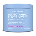 BodyHealth PerfectAmino Electrolytes Polvo No Azúcar, Keto Sugar Electrolitos de ayuno gratis Bebida Mix, Hidratación Polvo con Minerales Trace - Berry mixto - 60 Servimientos