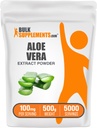 BulkSupplements.com Aloe Vera Extract Powder - Aloe Vera Supplement, Herbal Supplement - Vegan & Gluten Free, 100mg por Serving, 500g (1.1 lbs) (Pack of 1)