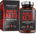 Vitamin Bounty Burn On Thermogenic Keto Fat Burner for Men & Women - Weight Loss Supplement with Raspberry Ketones - Metabolism Booster, Energy Pills, Appetite Suppressant - 60 Capsules