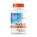 Médicos Mejor Krill Real, Krill Antártico (Superba2), apoya la salud del corazón y del cerebro, no GMO, Gluten Gratis 60 Softgels