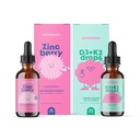 JoySpring Liquid Vitamin D3 with K2 - Immune Support and Zinc Supplements for Kids - Elderberry & Zinc Liquid
