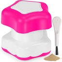 Johnbee Pill Crusher, Pill Grinder Fine Powder Extremely Fine. Compartimiento de almacenamiento. Pill Crushers for Elderly, Family and Pets. Silicone Edges. Grind Multiple Pills at Once - Cleaning Brush (Purple)