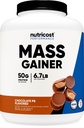 Nutricost Mass Gainer (Chocolate Peanut Butter Flavor, 6.7 LBS) 50 Gramos de Protein Por Serving - Non-GMO