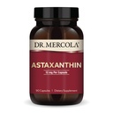 Dr. Mercola Organic Astaxanthin - 12 mg Astaxanthin - Powerful Antioxidant Support - Organic Microalgae Extract - Non-GMO, Gluten-Free &amp; Soy-Free - 90 cápsulas (90 piezas)