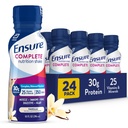 Asegurar el afeitado de nutrición de vainilla COMPLETA, Reemplazo completo de comida equilibrada, listo para beber, 30g Proteína, 25 vitaminas & minerales, 10 fl oz—24 Pack
