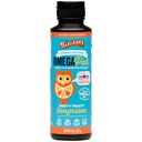 La salud ocular de Omega Pals de Barlean Líquido, Tangerine Flavored Omega 3 para niños, suplemento de aceite de pescado con 500 mg de EPA & DHA Plus Lutein y vitaminas de Zeaxanthin para soporte de luz azul, 8 oz