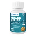 WELMATE Guaifenesin 1200 mg Mucus Relief, Maximum Strength, 100 Count | Extended-Release Expectorant Tablets, 12 Hour Chest Congestion Relief, Thins and Loosens Mucus, 50 Day Supply, for Adults