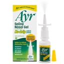 Ayr Saline Nasal Gel Sinus Spray sin goteo con calma Aloe Vera, 0.75 Fl Oz Spray Botella, (Pack of 1)