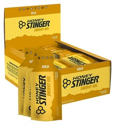 Honey Stinger Gold Energy Gel, Gluten Free &amp; Caffeine Free, para el ejercicio, funcionamiento y rendimiento, la nutrición deportiva para el gimnasio, el entrenamiento previo y medio, 24 Pack, 26.4 Ounce