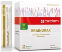 Suiza BRAINOMAX 20 Powder Sticks, Brain Booster Supplement, Cherry-Vanilla Flavor with Citicoline, N-Acetyl-L-Carnitine, Nootropic Brain Supplements for Memory and Focus, Cognitive Support