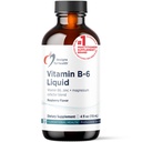 Diseños para la salud Vitamina B6 Líquido - 50 mg B6 con Aguila Magnesio + Suplemento Zinc - Absorbs Fácilmente + Gran Sabor de Fresa de Cata (24 Servimientos / 4 Fl Oz)