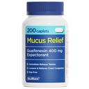 ValuMeds Mucus Relief Guaifenesin 400mg (200 cápsulas) TENIENDO Maximum Strength ANTE Mucus Thinning for Colds, Chest Congestion, Flu, Coughing Ø Expectorant &amp; Decongestant