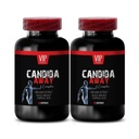 arabinogalactan, suplemento de flora intestinal, aloe vera hoja polvo orgánico - CANDIDA AWAY COMPLEX - cápsulas de aceite de orégano, cápsulas de suplemento de leña, impulsor inmunitario, soporte de cándida - 2 Botella 120 Caps