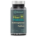 Psyllium Husk (Plantago ovata) + Arabinogalactan ≥95% – 660 mg, 60 cápsulas Vegan – Complejo de fibra