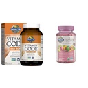 Garden of Life Vitamin Code Raw Iron 30ct Capsules & Organics Women's Gummy Vitamins - Berry - Certified Organic, Non-GMO, Vegan