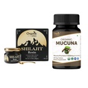 ORGANIC SPREE puro Himalayan Shilajit Resin & Mucuna Suplemento – 20g &amp; 120 Tabletas – 85+ Trace Mineral Fulvic Acid Resin &amp; USDA Organic Mucuna Pruriens