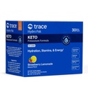 Trace Minerals Hydro Pak Keto - Electrolyte Replenishment Drink Mix – 1000 mg Potassium Plus 70 Supports Energy, Stamina, " Hydration – Strawberry Lemonade Flavor – 30 Servings