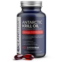 100% puro aceite de krill orgánico 1000mg, 60 días, Omega 3 Suplemento, Concentración más alta 56% Phospholipids, Wild Caught, Sustainable Traceable Antarctic Omega 3, Astaxanthin, Heart, No Fish Oil